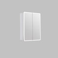 Avola PVC LED Mirror Matte White Cabinet With LED Lights Lk-almc600mw-3lights