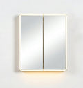 Avola PVC LED Mirror Matte White Cabinet With LED Lights Lk-almc600mw-3lights