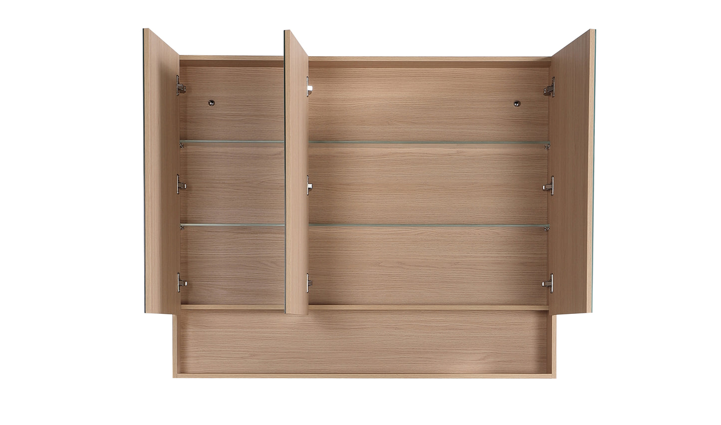 Clark Plywood Mirror Cabinet Sandy Oak Matte LK-LK-CLMC1200-SO