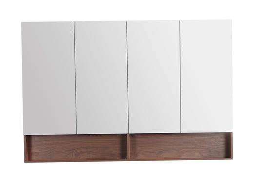 Clark Plywood Mirror Cabinet Mocha Oak Matte LK-CLMC1500-MO
