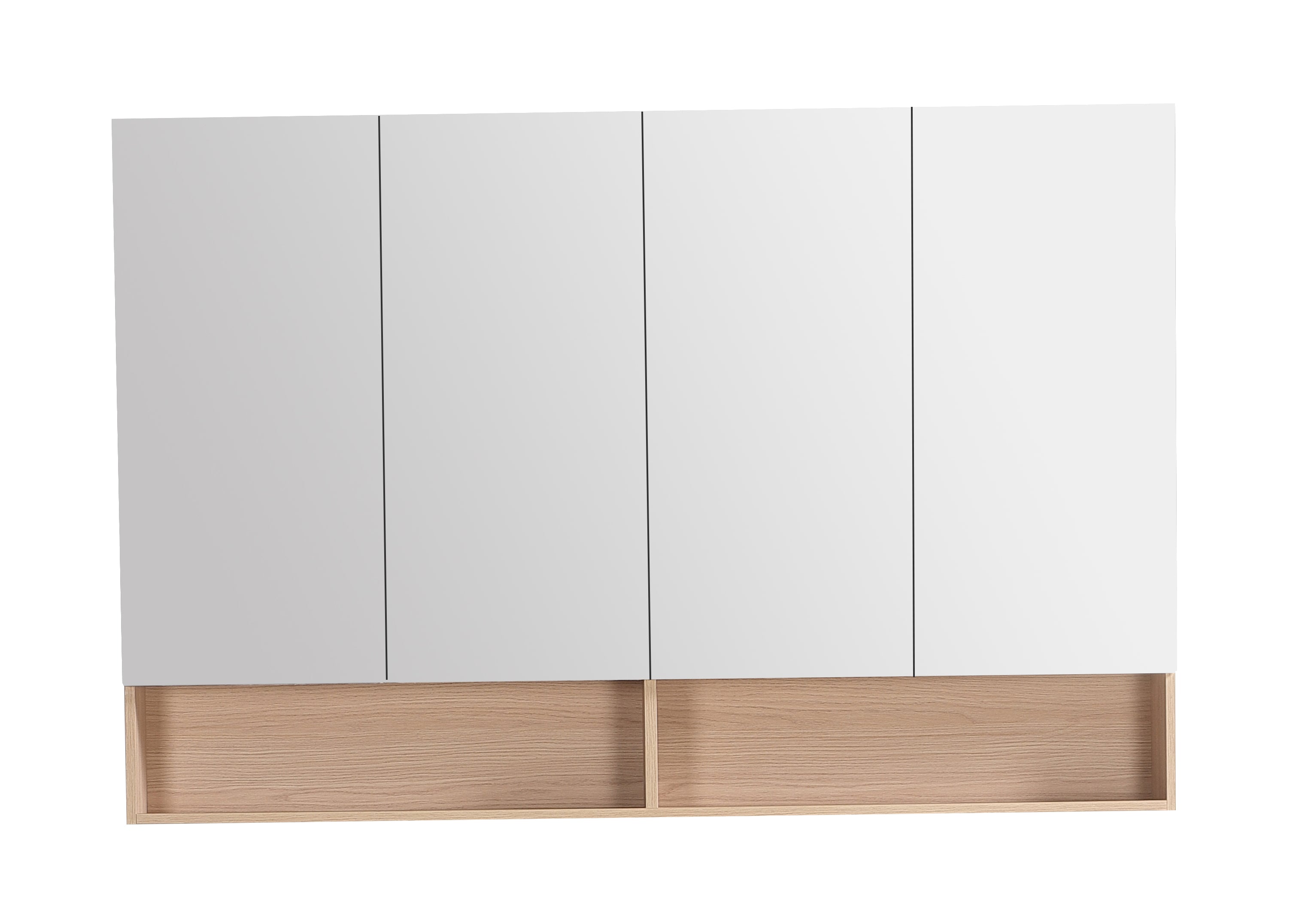 Clark Plywood Mirror Cabinet Sandy Oak Matte LK-CLMC1500-SO