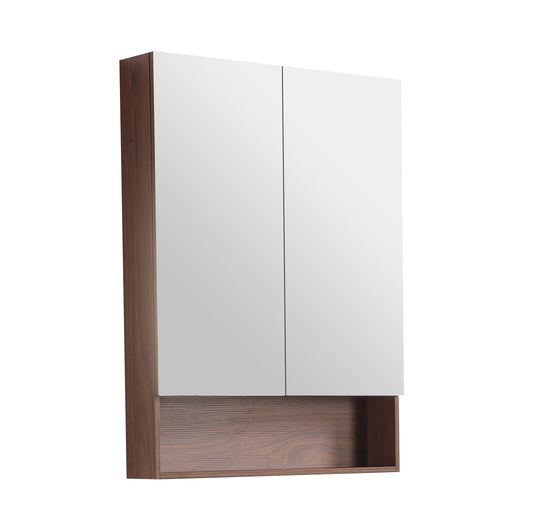 Clark Plywood Mirror Cabinet Mocha Oak Matte LK-CLMC750-MO