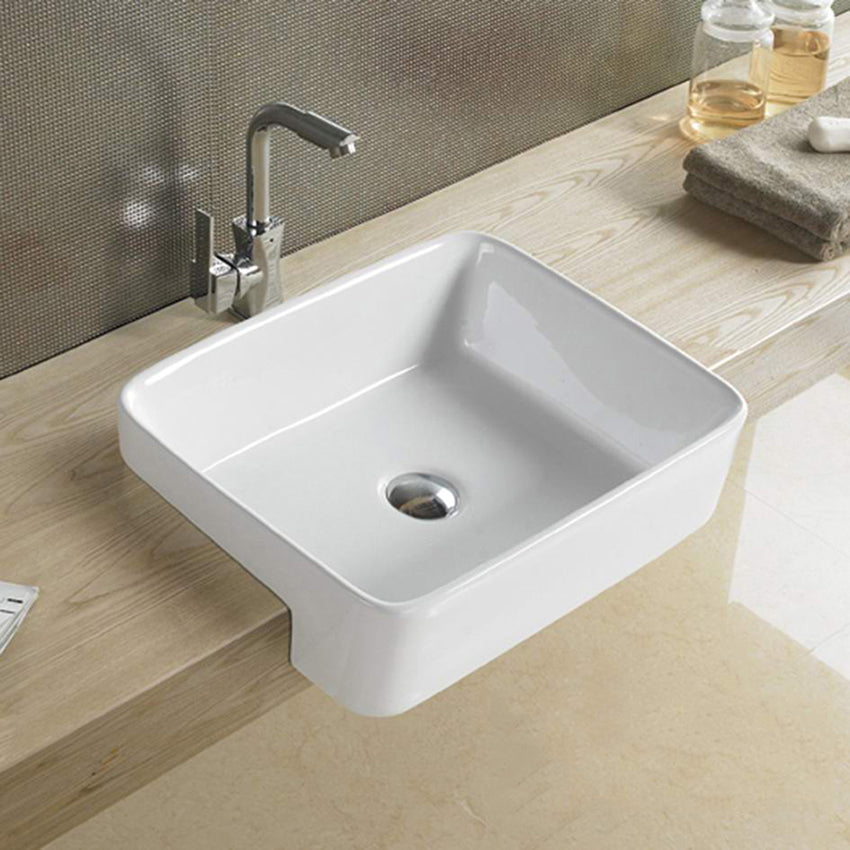 Kliff Fine Ceramic Semi Ress Basin LK-CSR480-NTH