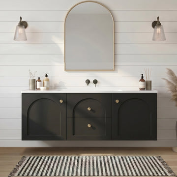 Chester Federation wall hung PVC Cabinet Matte Black
