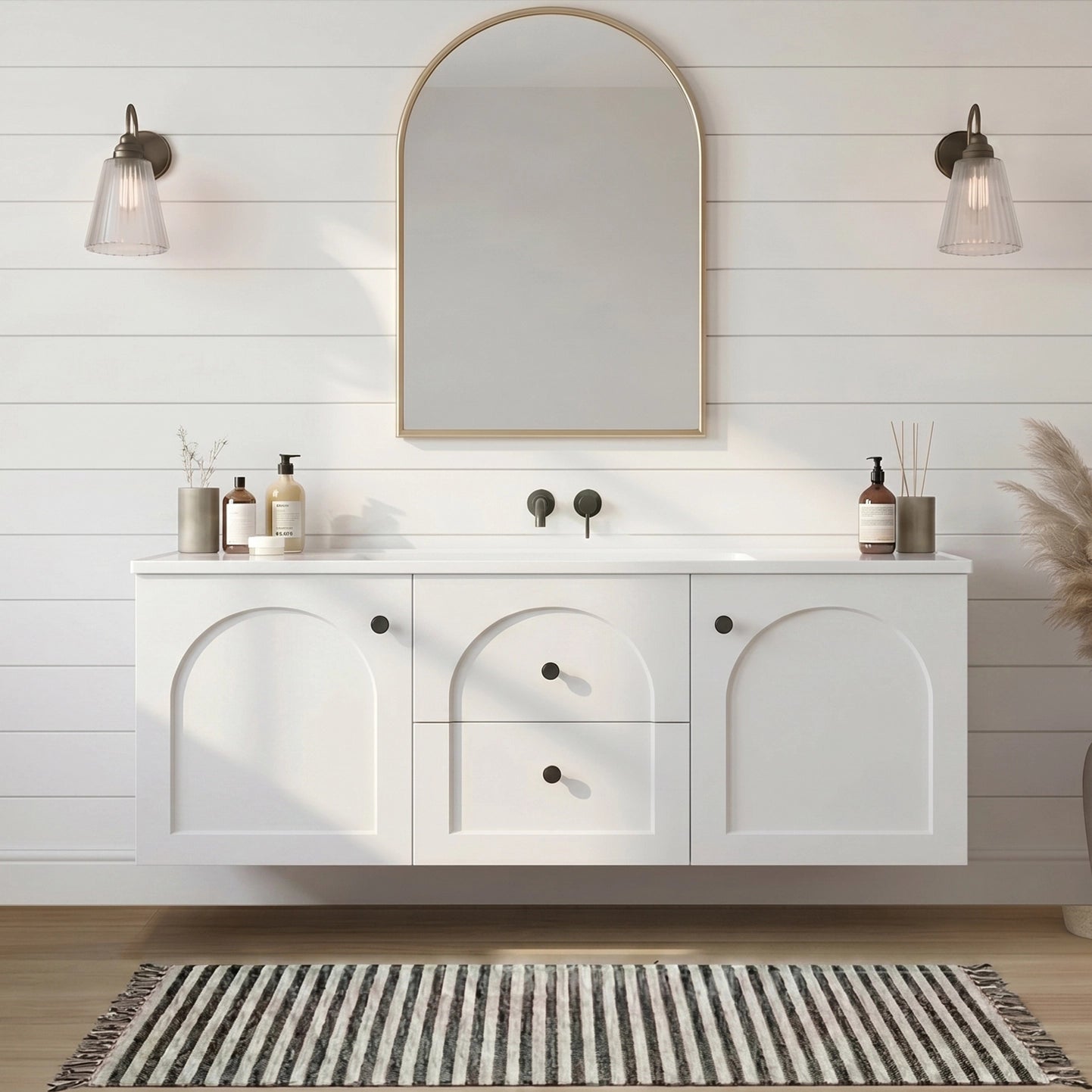 Chester Federation wall hung PVC Cabinet Matte White