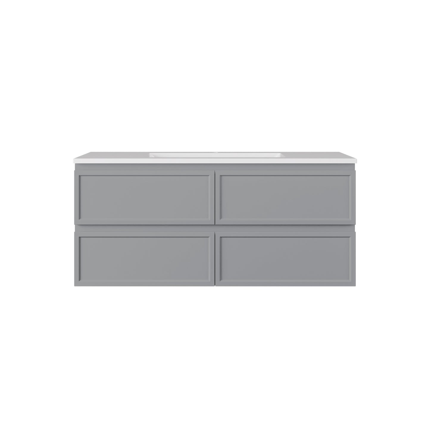 New Hamilton Federation Slim Wall Hung Cabinet Matte Grey LK-FH1221NW-MG