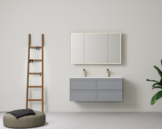 New Hamilton Federation Slim Wall Hung Cabinet Matte Grey LK-FH1221NW-MG