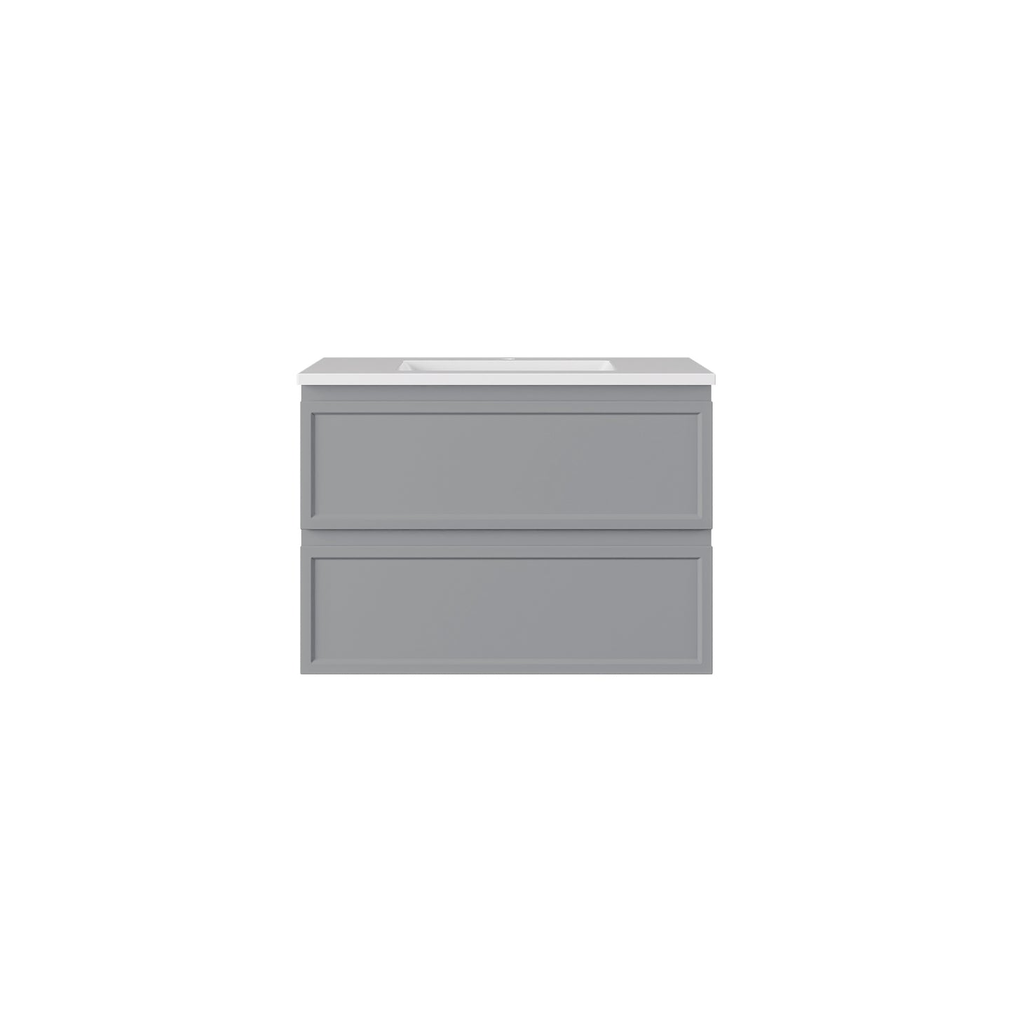 New Hamilton Federation Slim Wall Hung Cabinet Matte Grey LK-FH750NW-MG