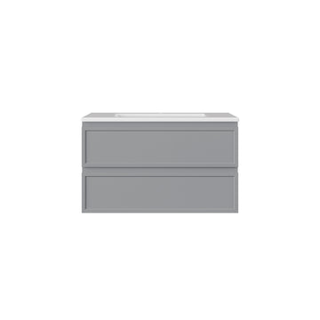 New Hamilton Federation Slim Wall Hung Cabinet Matte Grey LK-FH900NW-MG