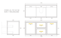 Kingsley Federation Wall Hung PVC Cabinet Oak Grey