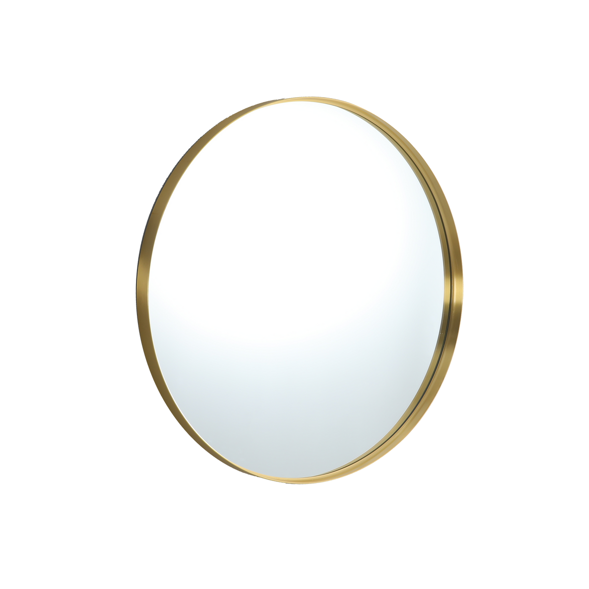 Lukka Bathware Orbis Frame Mirror Lk-Fm — Brushed Nickel, Wall Mirrors, Round