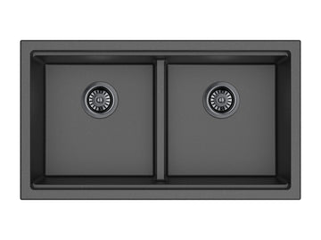 Gabrio Granite Workstation Sink LK-GDKS825 — Artic White, Granite Composite, Kitchen Sinks
