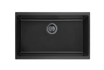 Crete Granite Sink Single Bowl LK-GSKS — Artic White, Granite Composite, Kitchen Sinks