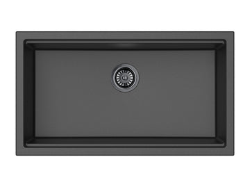 Gabrio Granite Workstation Sink LK-GDKS825 — Matte Black, Granite Composite, Kitchen Sinks