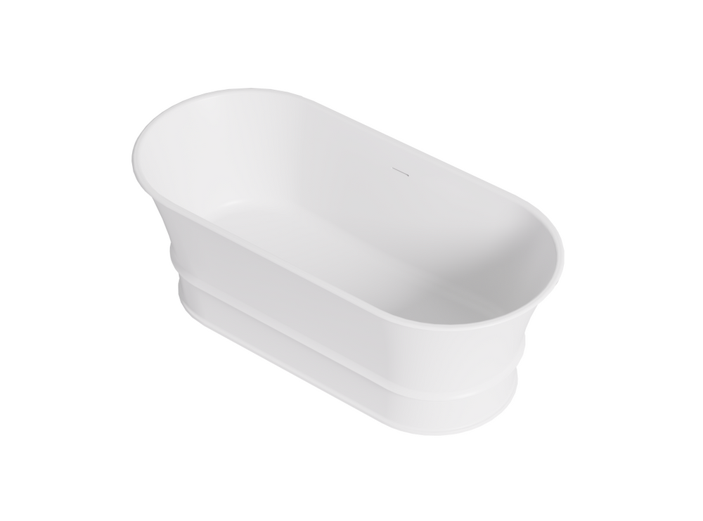 Harold Solid Surface Stone Bath 1500mm LK-HSB1500MW