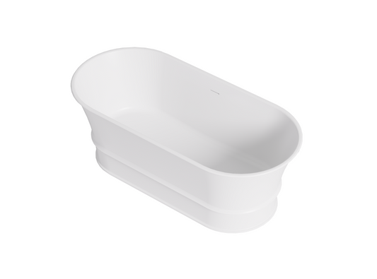Harold Solid Surface Stone Bath 1500mm LK-HSB1500MW