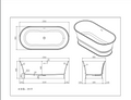 Harold Solid Surface Stone Bath 1700mm LK-HSB1700MW
