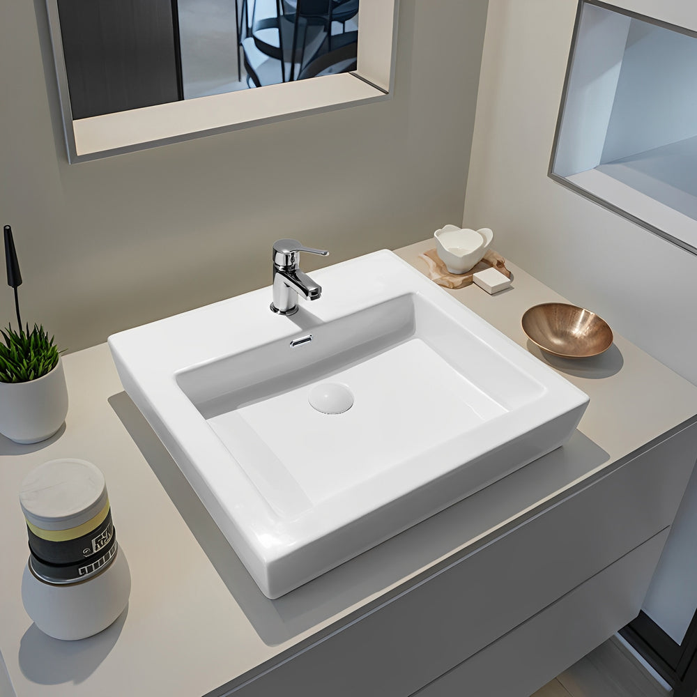 Kliff Fine Ceramic Insert Basin with Tap Hole LK-KIS480