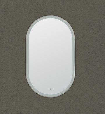 Ellips Framed LED Mirror LK-LFM4590 — Brushed Gold, LED & Demister Mirrors, Round