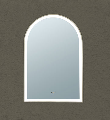 Arco framed LED Mirror LK-LFMAR6090 — Brushed Gold, LED & Demister Mirrors, Arch