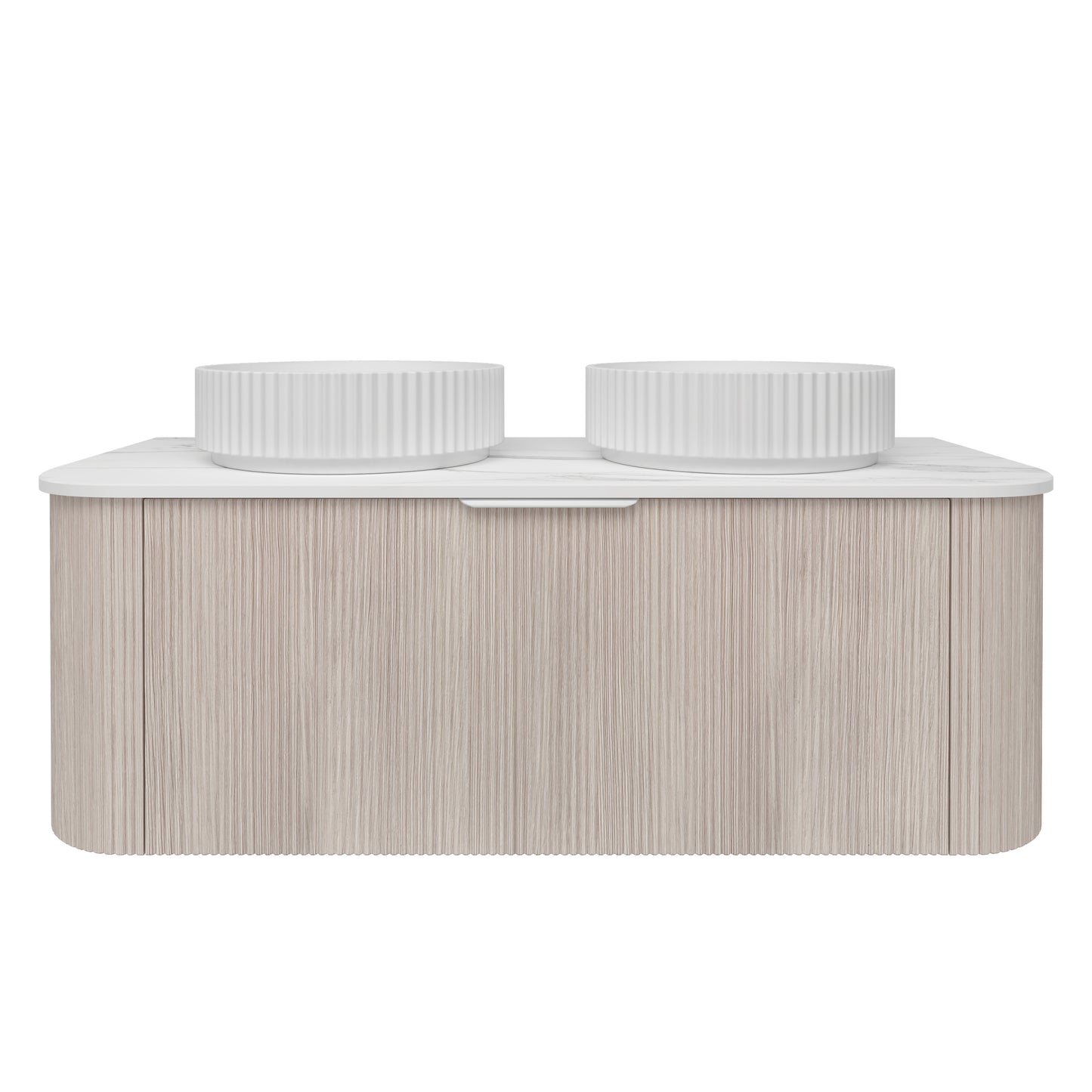 Agena Fluted Wood Grain WH Vanities Coastal Oak LK-MA1200W-CO