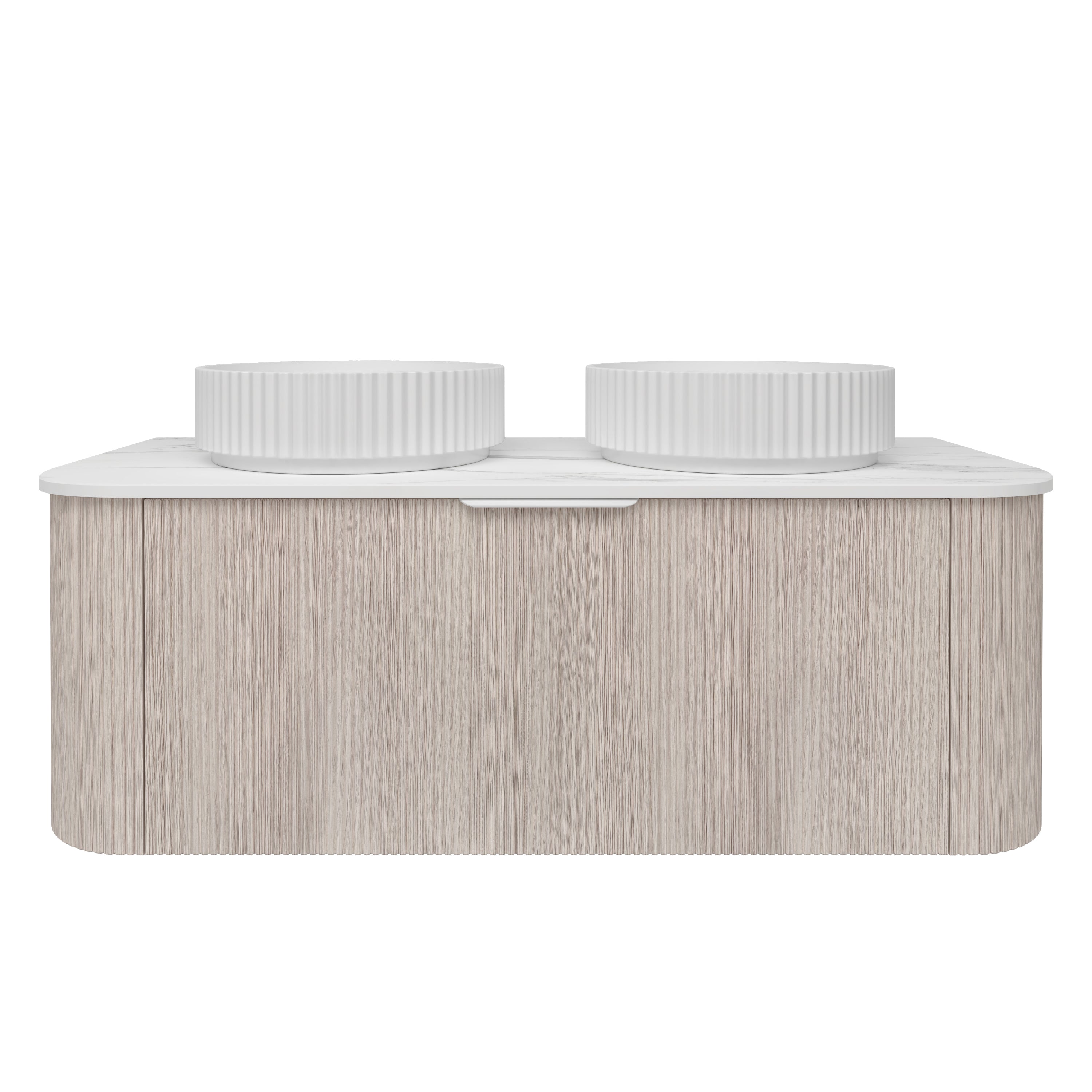 Agena Fluted Wood Grain WH Vanities Coastal Oak LK-MA1200W-CO