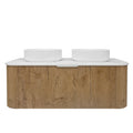 Agena Fluted Wood Grain WH Vanities Prime Oak LK-MA1200W-PO