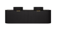 Agena Modern Fluted Cabinet Matte Black