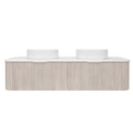 Agena Fluted Wood Grain WH Vanities Coastal Oak LK-MA1800W-CO