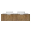 Agena Fluted Wood Grain WH Vanities Prime Oak LK-MA1800W-PO