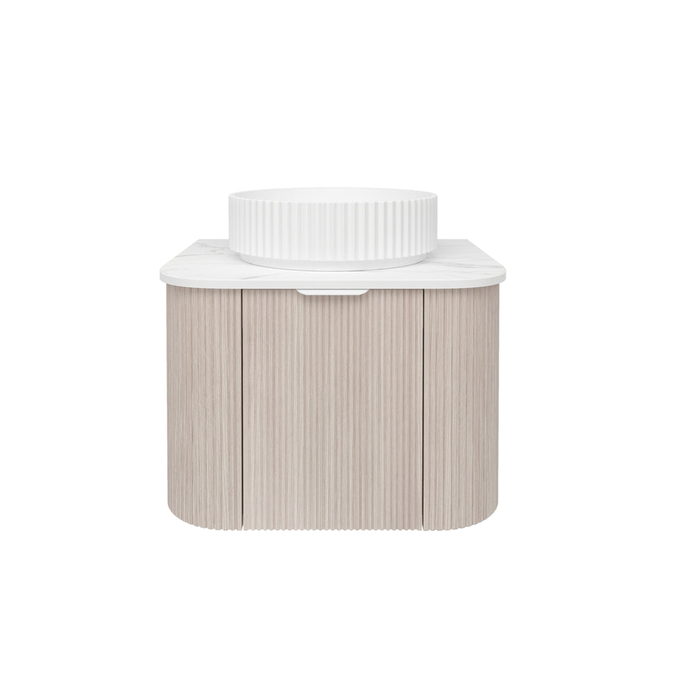 Agena Fluted Wood Grain WH Vanities Coastal Oak LK-MA600W-CO