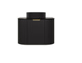 Agena Modern Fluted Cabinet Matte Black