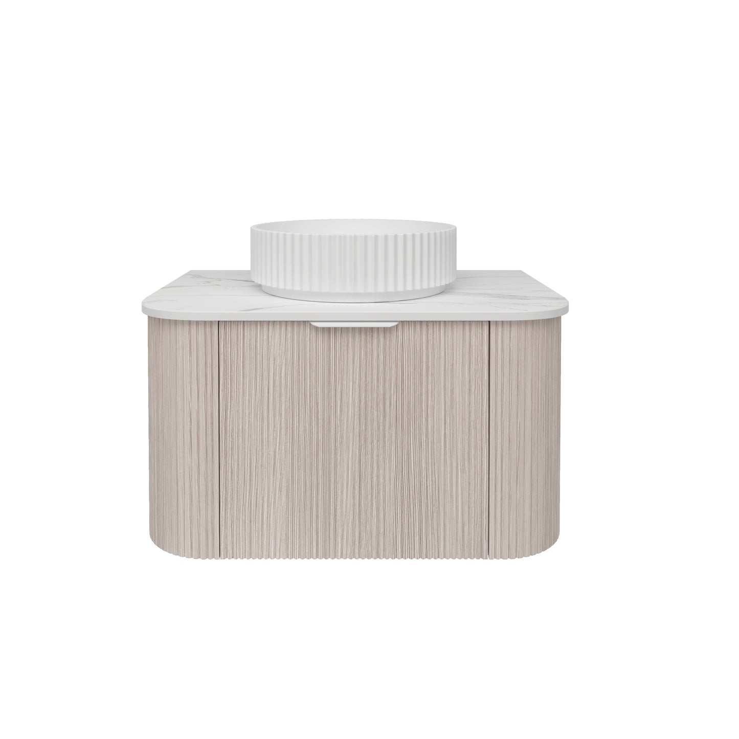 Agena Fluted Wood Grain WH Vanities Coastal Oak LK-MA750W-CO