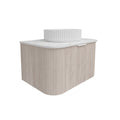 Agena Fluted Wood Grain WH Vanities Coastal Oak LK-MA750W-CO