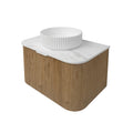 Agena Fluted Wood Grain WH Vanities Prime Oak LK-MA750W-PO