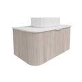 Agena Fluted Wood Grain WH Vanities Coastal Oak LK-MA900W-CO