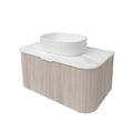 Agena Fluted Wood Grain WH Vanities Coastal Oak LK-MA900W-CO