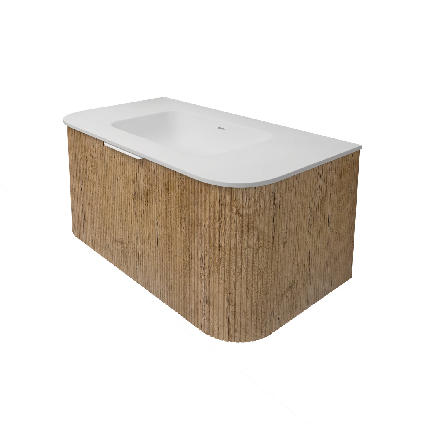 Agena Fluted Wood Grain WH Vanities Prime Oak LK-MA900W-PO