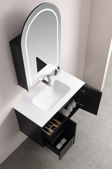 Allison Arch Shaving Cabinets LK-MAARSV6090 — Matte Black, Arch Shape Mirrors