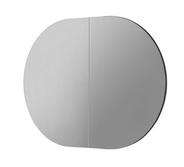 Allison Pill Shaving Cabinets 900x600x150 LK-MAPLSV9060 — Matte Black, Pill Shape Mirrors