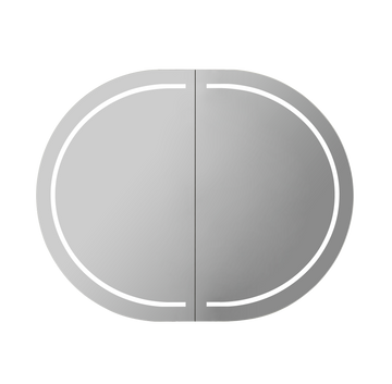 Allison Pill Shaving Cabinets 900x600x150 LK-MAPLSV9060 — Matte Black, Pill Shape Mirrors