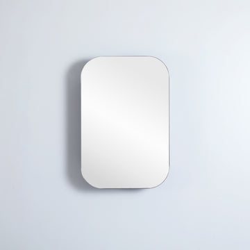 Allison Shaving Cabinet 400x900x155 LK-MASV4090 — Matte White, Pill Shape Mirrors, Pill