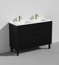 Crete Modern Free Standing Vanity Matte Black
