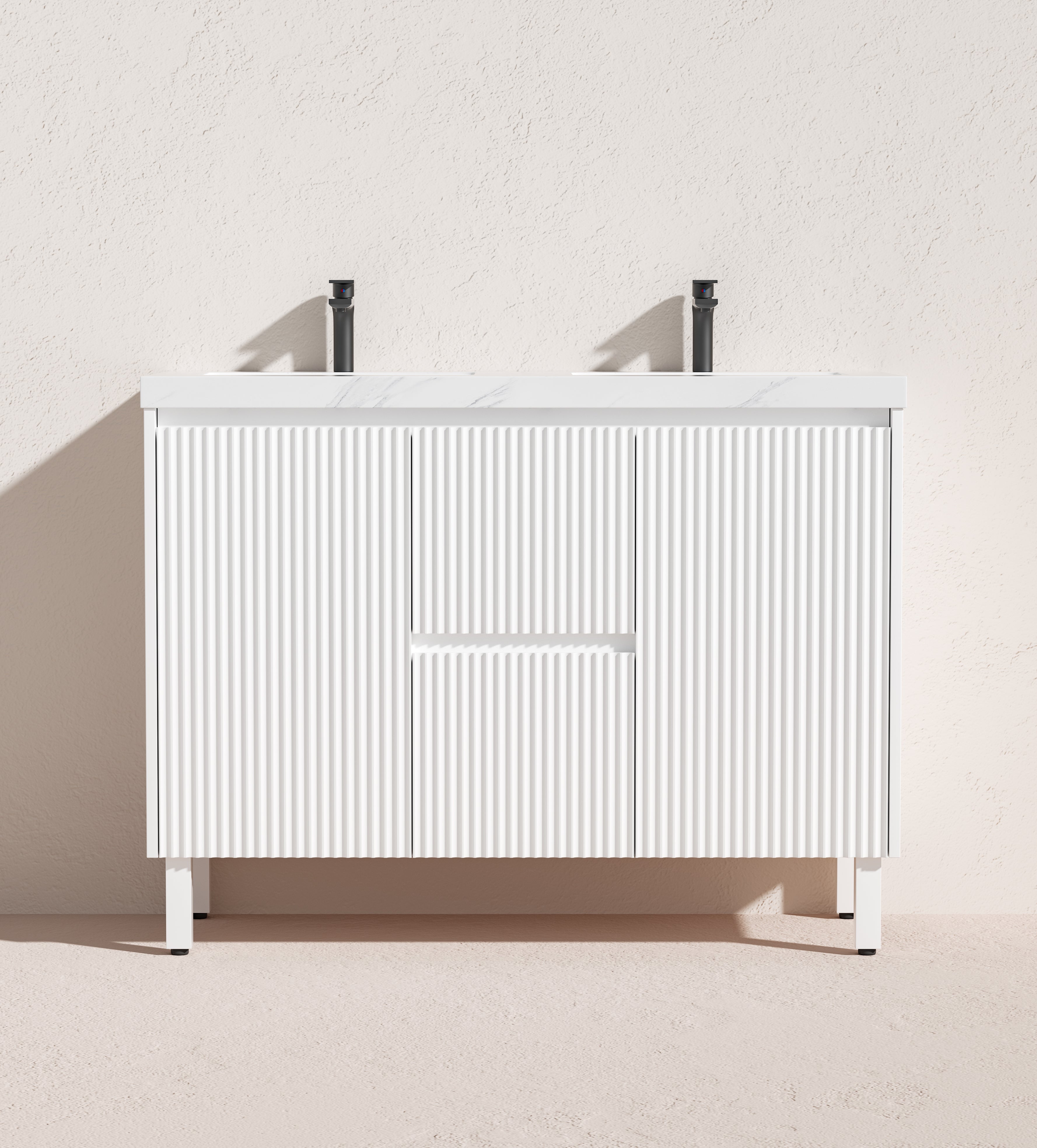 Crete Modern PVC Free Standing Vanity LK-MC154DL-MW