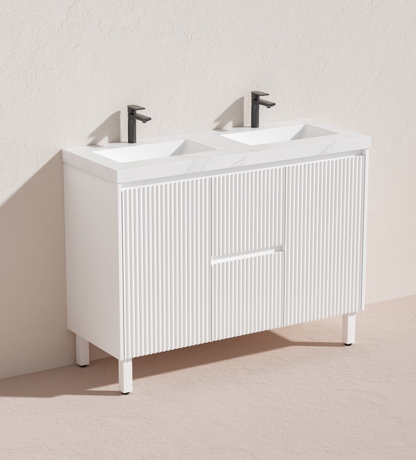 Crete Modern PVC Free Standing Vanity LK-MC154DL-MW