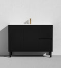 Crete Modern Free Standing Vanity Matte Black
