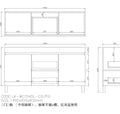 Camden Modern Free Standing Cabinet LK-MC154DL-PO