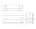 Camden Modern Free Standing Cabinet LK-MC154L-PO