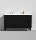 Crete Modern Free Standing Vanity Matte Black