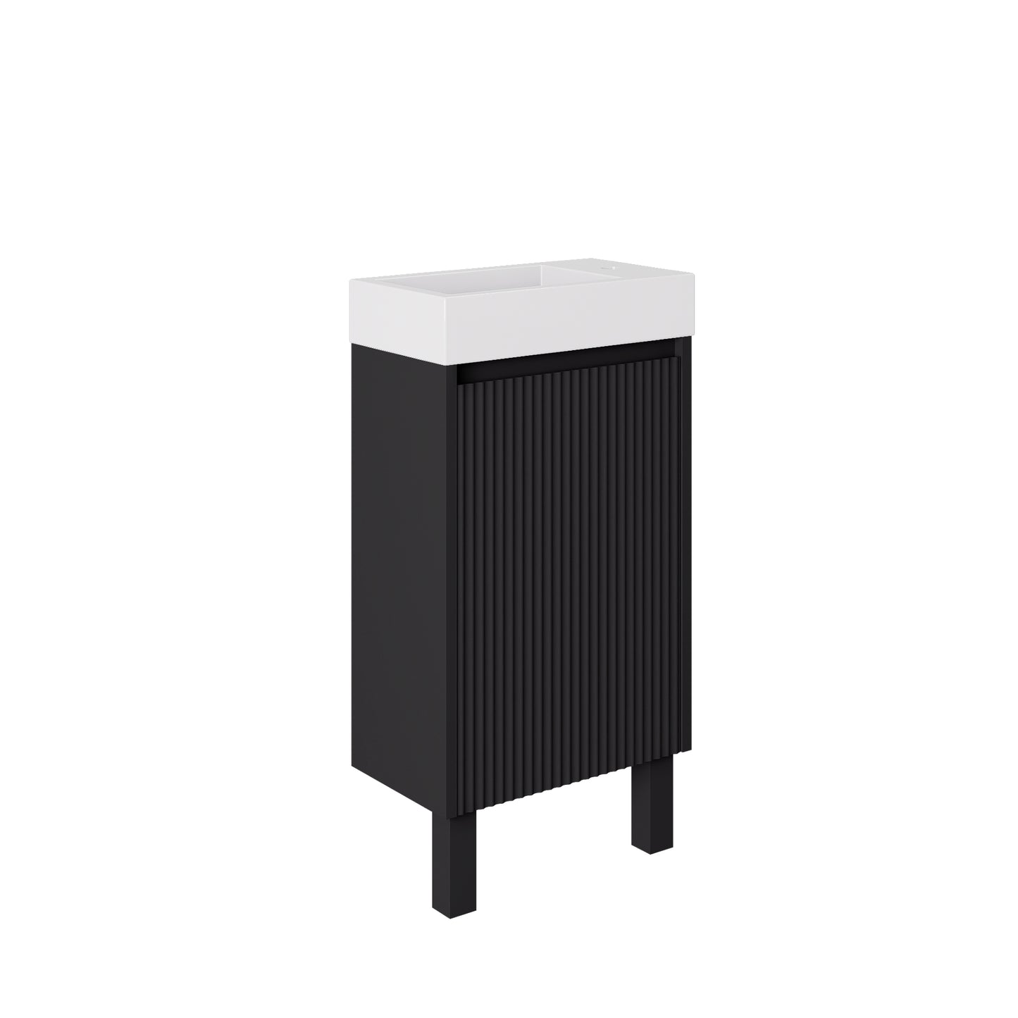 Crete Mini Free Standing PVC Cabinet on legs LK-MC42L-MB